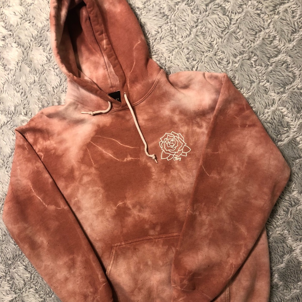 The Dye Pink Obey Hoodie Women’s